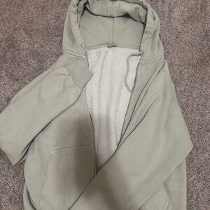 mint green zip up jacket